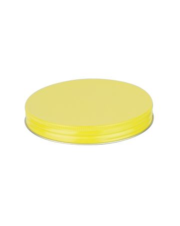 120-400 Yellow Metal Screw Cap With Customizable Liner Options