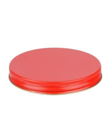 100-400 Red Metal Screw Cap With Customizable Liner Options