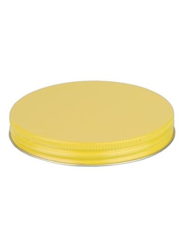 100-400 Yellow Metal Screw Cap With Plastisol Liner