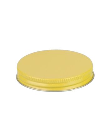 63-400 Yellow Metal Screw Cap With Customizable Liner Options