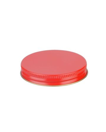 63-400 Red Metal Screw Cap With Customizable Liner Options