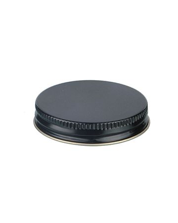 53-400 Black Metal Screw Cap With Customizable Liner Options