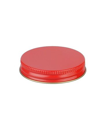 53-400 Red Metal Screw Cap With Customizable Liner Options