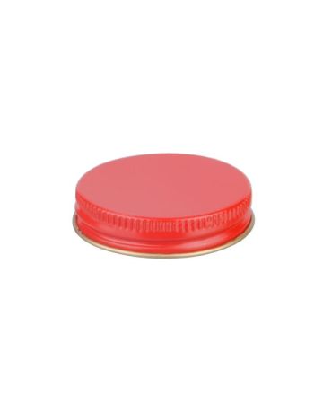 45-400 Red Metal Screw Cap With Customizable Liner Options