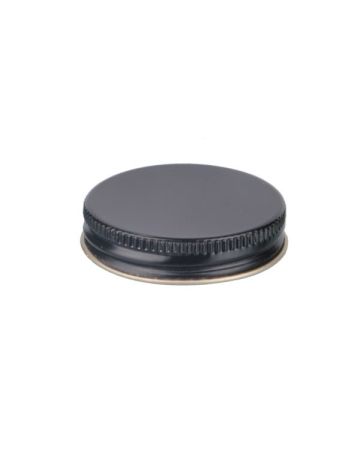 45-400 Black Metal Screw Cap With Customizable Liner Options