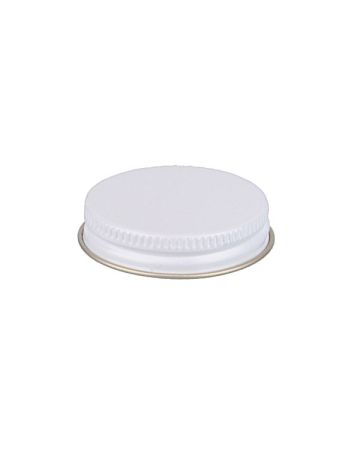 45-400 White Metal Screw Cap With Customizable Liner Options