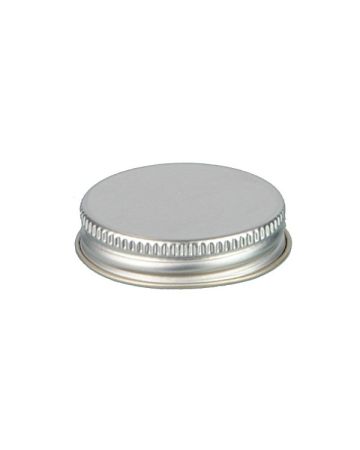 43-400 Silver Metal Screw Cap With Customizable Liner Options