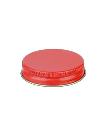 43-400 Red Metal Screw Cap With Customizable Liner Options