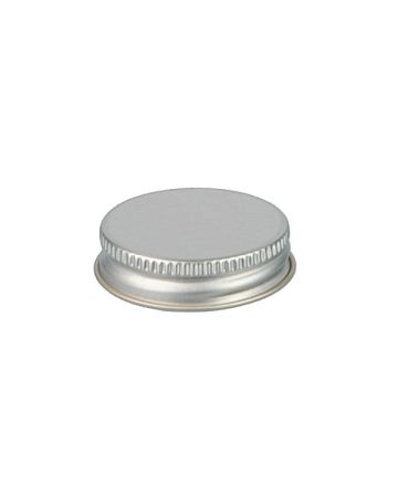 38-400 Silver Metal Screw Cap With Plastisol Liner