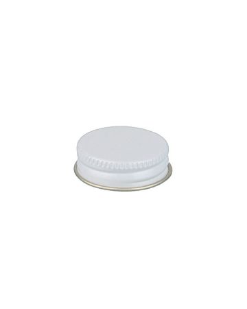 33-400 White Metal Screw Cap With Customizable Liner Options