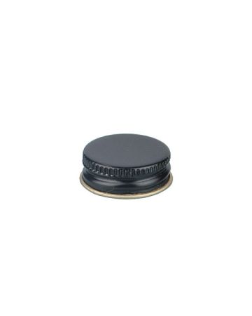 28-400 Black Metal Screw Cap With Customizable Liner Options