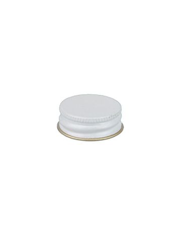 28-400 White Metal Screw Cap With Customizable Liner Options