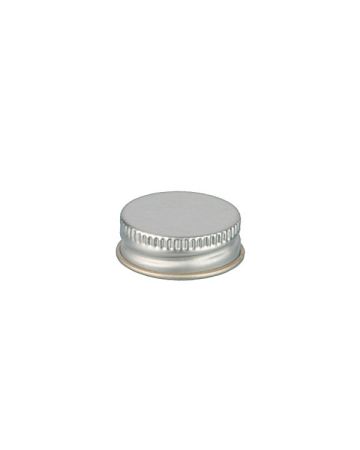 28-400 Silver Metal Screw Cap With Plastisol Liner