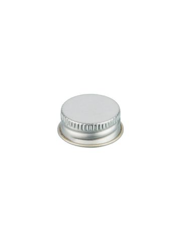 22-400 Silver Metal Screw Cap With Customizable Liner Options