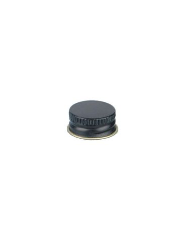 15-400 Black Metal Screw Cap With Customizable Liner Options