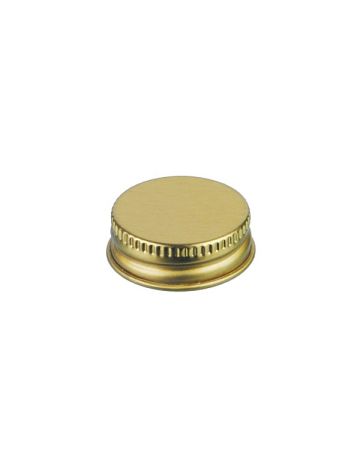 30-400 Gold Metal Screw Cap With Customizable Liner Options