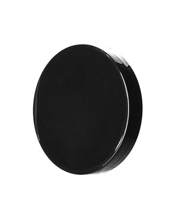 100-400 Black Smooth Side Smooth Top Plastic (CT) Cap - F217