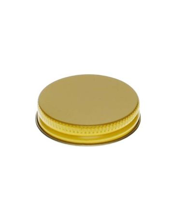 48-400 Yellow Metal Screw Cap With Customizable Liner Options