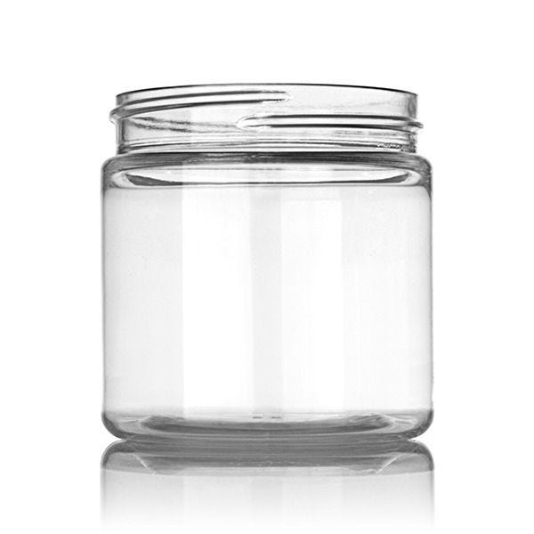 8oz Clear Glass Paragon Spice Jars (Cap Not Included) - 12/Case, Clear Type III BPA Free 58-400