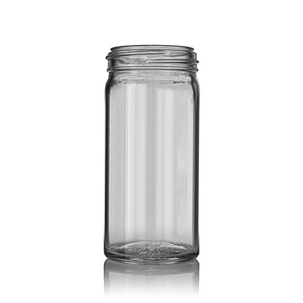 6 oz Glass French Square Spice Jar with Shaker and Your choice of Lid