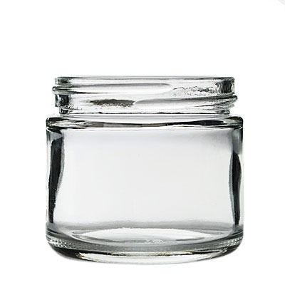 2oz (60ml) Flint (Clear) Cream Round Jar - 53-400 Neck