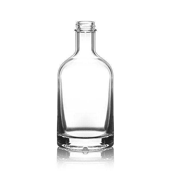 375ml (12.7oz) Flint (Clear) Nordic Spirits Round Glass Bottle - 28-400 Neck