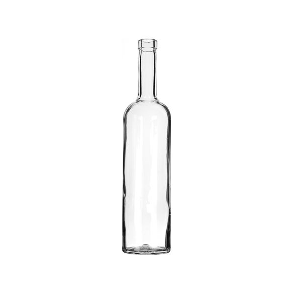 12oz (360ml) Flint (Clear) Stout Round Glass Bottle - 38-405 Neck Finish