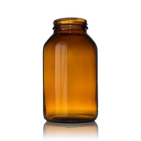 Amber Glass Wide Mouth Bottle, 16oz.