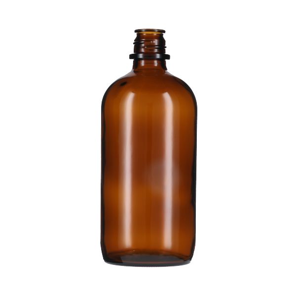 16oz (480ml) Amber Glass Pour Out Round - 28-430 Neck