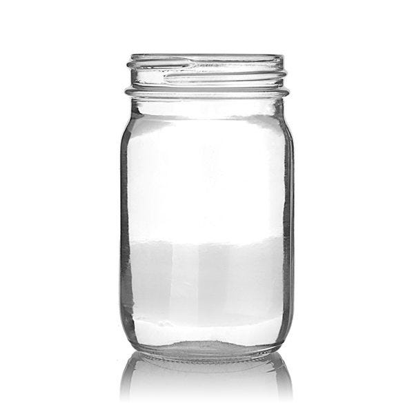 4oz Flint (Clear) Economy Round Glass Jar - 48-405 Neck