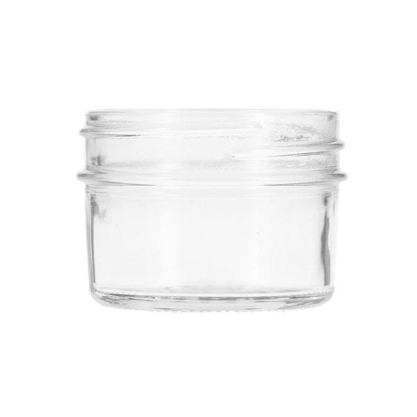 Clear Clear Glass Candle Jars w/ Glass Flat Pressed Lids