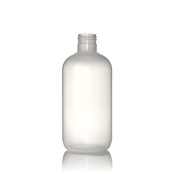 8 oz Clear Boston Round Bottles - 24-400 Finish