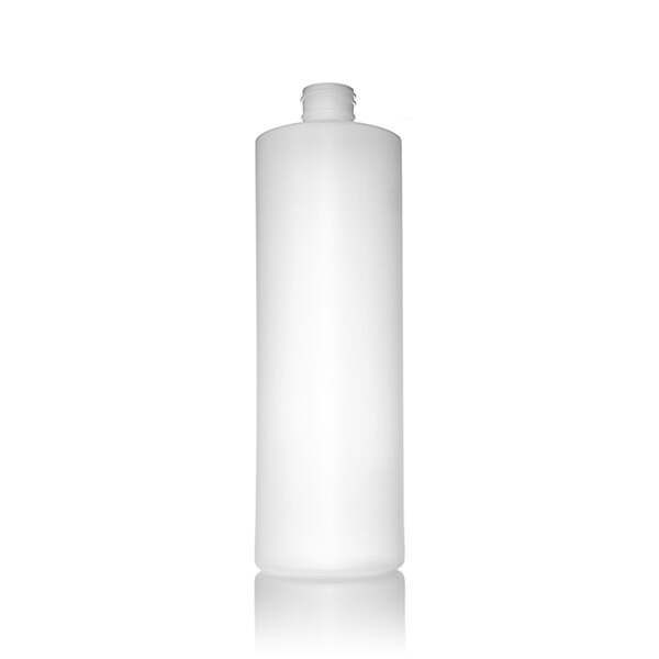 16oz Natural Round Cylinder Plastic Bottle - 24-410 Neck
