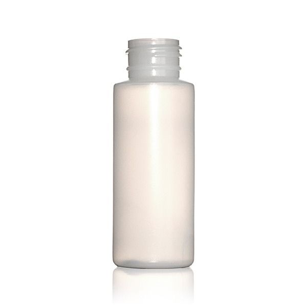 2oz (60ml) Natural HDPE Styleline Cylinder - 24-410 Neck