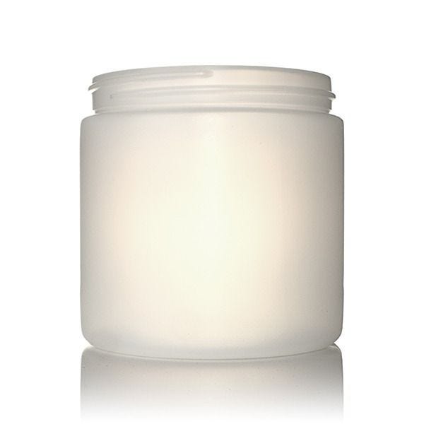 16oz (473ml) Natural HDPE Wide-Mouth Jar - 89-400 Neck