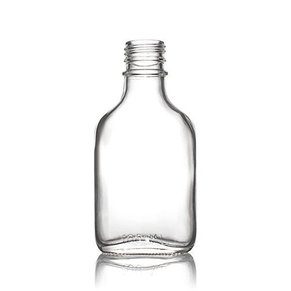 12oz (360ml) Flint (Clear) Stout Round Glass Bottle - 38-405 Neck Finish