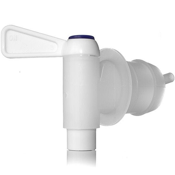 12mm White and Natural PP SmoothFlow Tap - 1.6mm Flange