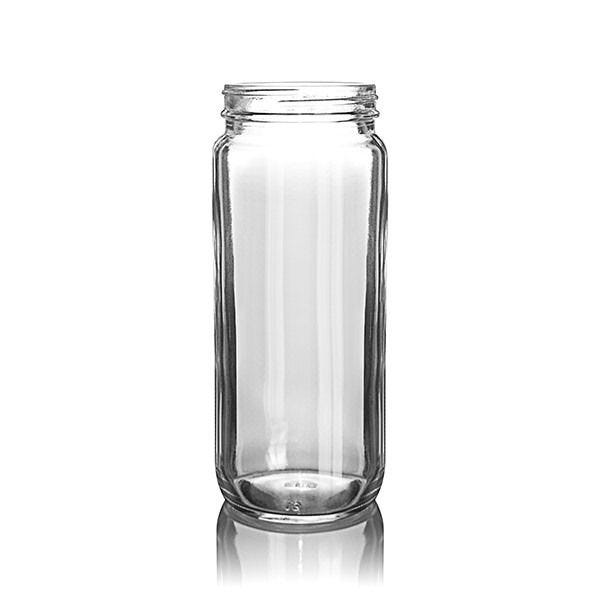 16 oz Clear Glass Paragon Spice Jars (Cap Not Included) - 12/Case, Clear Type III BPA Free 63-400