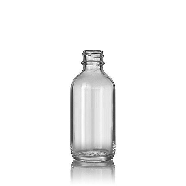 16oz (473ml) Flint (Clear) Glass Vinegar Bottle Round - 28-454 Neck