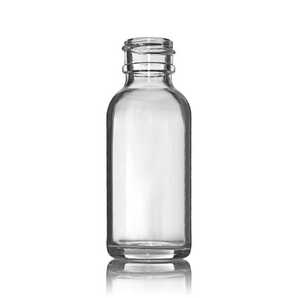 36, 2 Oz Small Clear Glass Bottles (60ml) With Lids & 3 Stainless Steel  Funnels - Boston Round Sample Bottles - Mini Travel Bottles, No Leakage