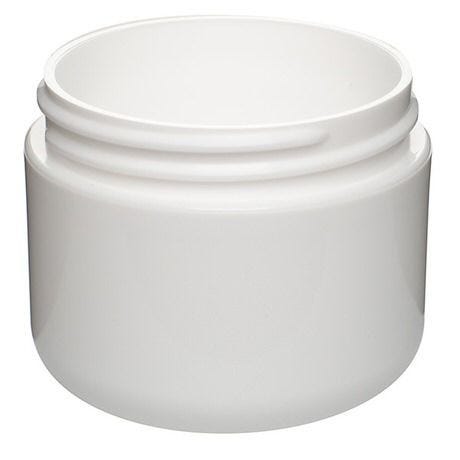 12oz White Jar with White Lid