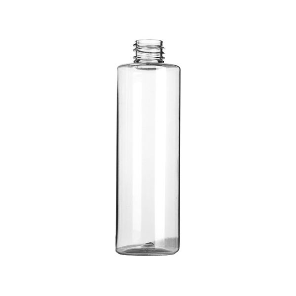 4.23oz (125ml) Clear PET 30% PCR Lisa Cylinder Round Plastic Bottle - 20-410 Neck