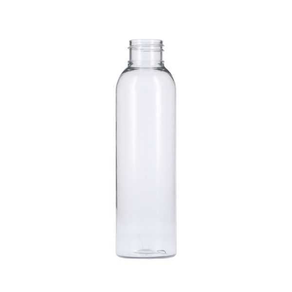 4.23oz (125ml) Clear PET 30% Sonata Round Plastic Bottle - 24-410 Neck (Recycled Plastic)