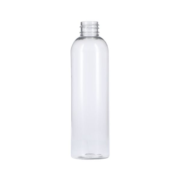 4.23oz (125ml) Clear PET 30% PCR Sonata Round Plastic Bottle - 20-410 Neck