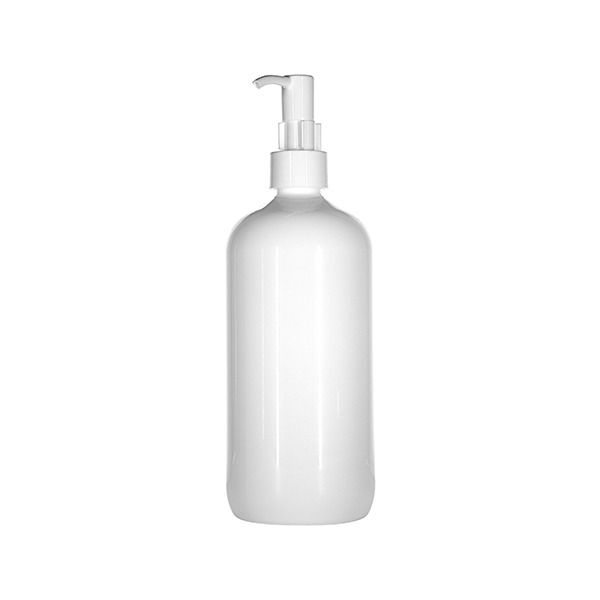  500ml (16.9oz) White PET Lotion Bottle Round - 24-410 Neck