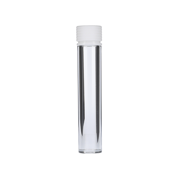 115mm Clear PET Spiral CR Tube With White Tamper Evident Break-Off Band Closure