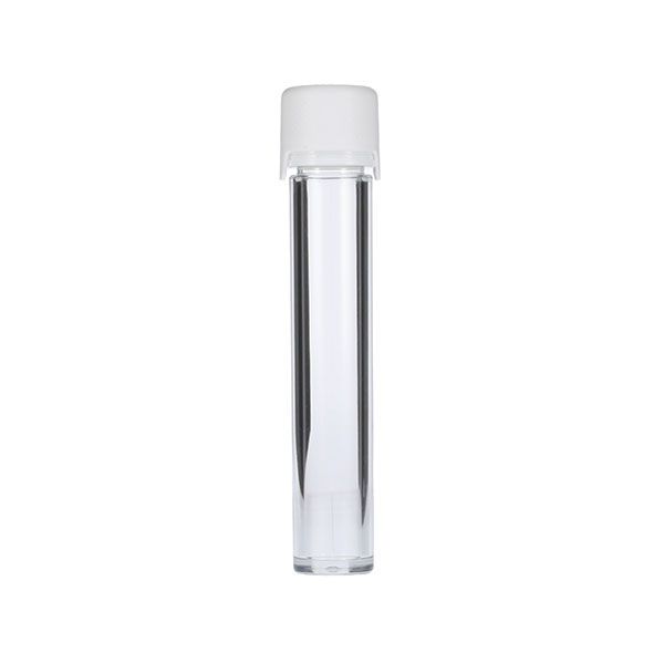 100mm Clear PET Chubby Gorilla Aviator CR Tube Flat Bottom White Tamper Evident Break-Off Band Closure