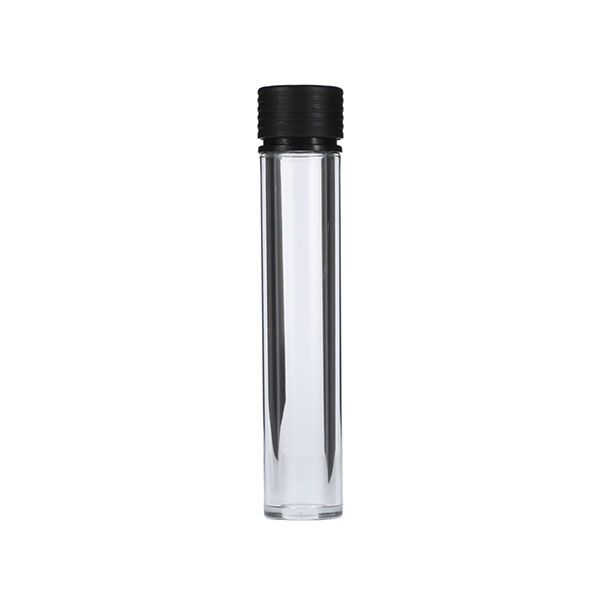 115mm Clear PET Spiral CR Tube With Black Tamper Evident Break-Off Band Closure