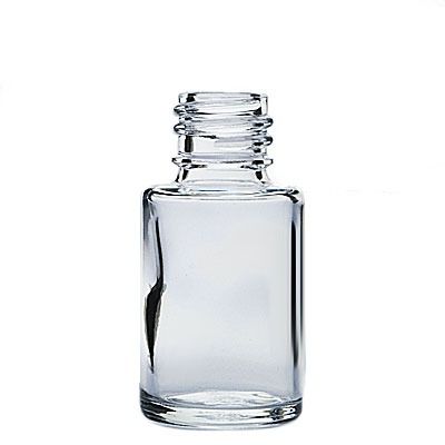 0.5oz (15ml) Flint (Clear) Cylinder Round Glass Bottle - 18-415 Neck