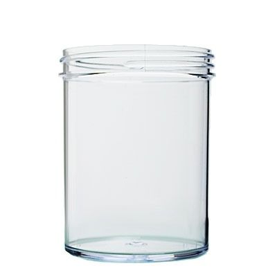 8oz Clear Glass Paragon Spice Jars (Cap Not Included) - 12/Case, Clear Type III BPA Free 58-400